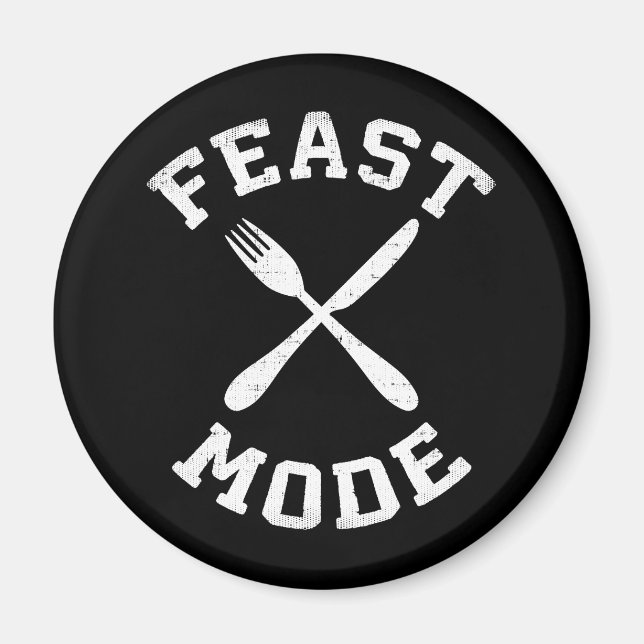 Fastmodus - Schütteln - essen, Hunger - Sonnenanbe Magnet (Vorne)