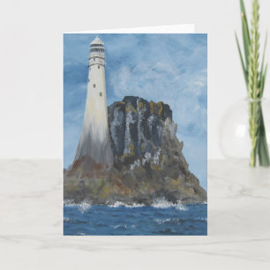 Fastnet-Leuchtturm, Irland  Leere Grußkarte  Karte