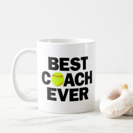Fastpech Softball Bester Coach je Kaffeepause Tass Kaffeetasse