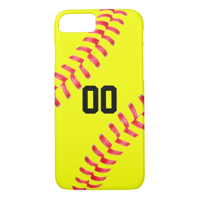 Fastpech Softball Custom iPhone Case Cover (Rückseite)