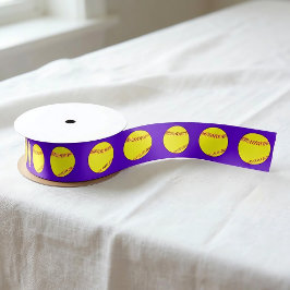 Fastpech Softball Custom Team Color Sports Party Satinband