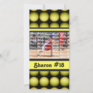 Fastpech Softball-Fotokarte