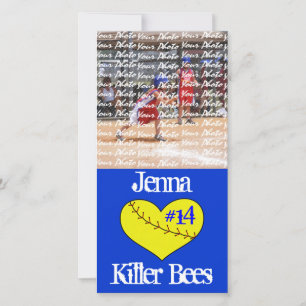 Fastpech Softball Herzkarte