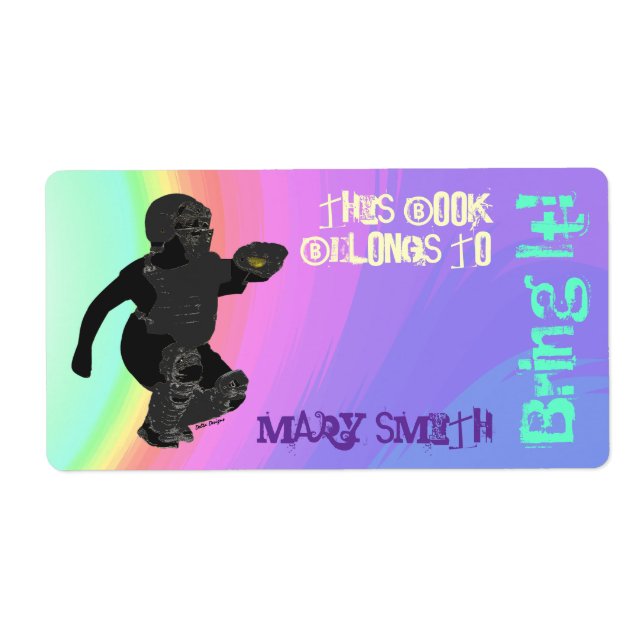 Fastpech-Softball-Label (Vorne)