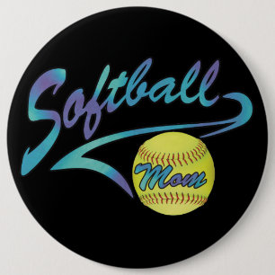 Fastpech Softball Mama Athletic Schwanz Button