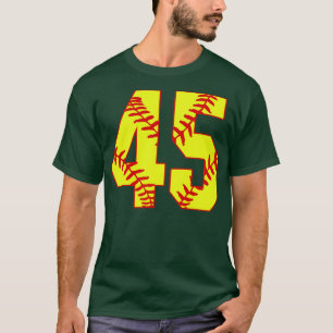 Fastpech Softball Nummer 45 45 Softball Jersey U T-Shirt