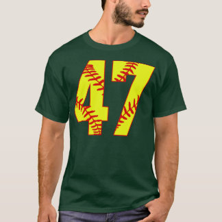 Fastpech Softball Nummer 47 47 Softball Jersey U T-Shirt