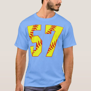 Fastpech Softball Nummer 57 57 Softball Jersey U T-Shirt
