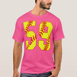 Fastpech Softball Nummer 59 59 Softball Jersey U T-Shirt