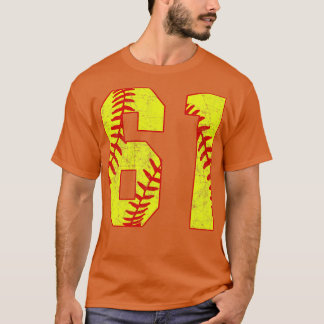 Fastpech Softball Nummer 61 61 Softball Shirt Jer