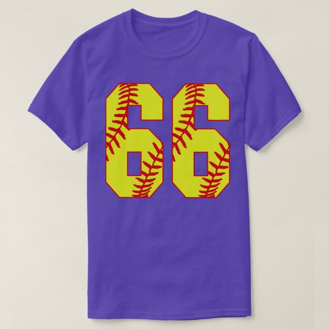Fastpech Softball Nummer 66 66 Softball Shirt Jer (Design vorne)