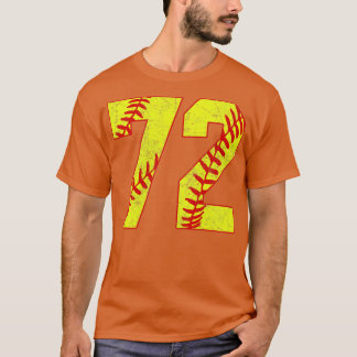 Fastpech Softball Nummer 72 72 Softball Jersey U T-Shirt