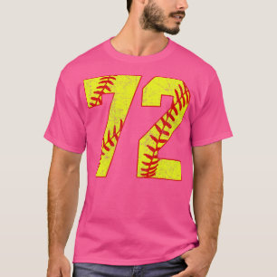 Fastpech Softball Nummer 72 72 Softball Jersey U T-Shirt