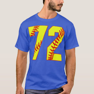 Fastpech Softball Nummer 72 72 Softball Jersey U T-Shirt