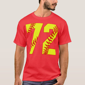 Fastpech Softball Nummer 72 72 Softball Jersey U T-Shirt