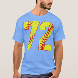 Fastpech Softball Nummer 72 72 Softball Jersey U T-Shirt