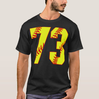 Fastpech Softball Nummer 73 73 Softball Jersey U T-Shirt