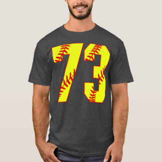 Fastpech Softball Nummer 73 73 Softball Jersey U T-Shirt