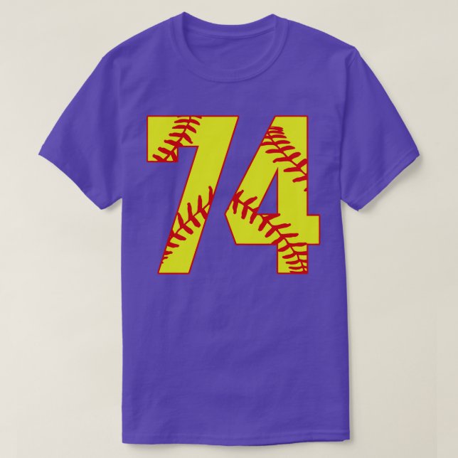 Fastpech Softball Nummer 74 74 Softball Shirt Jer (Design vorne)