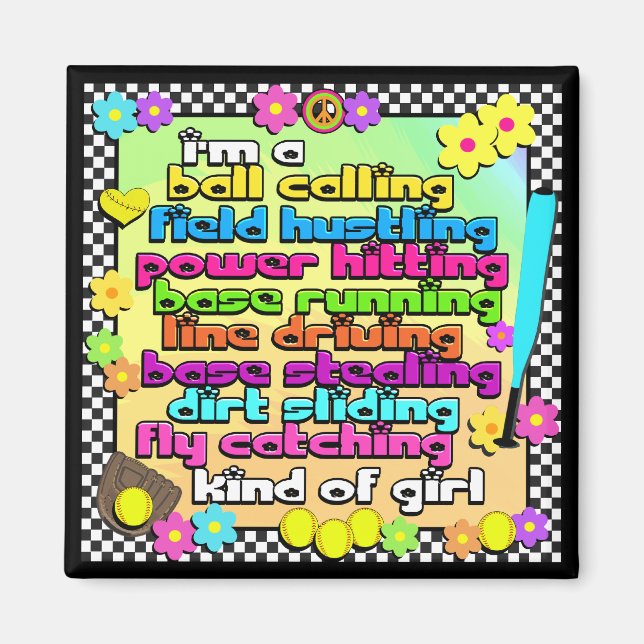 Fastpech Softball Players Magnet (Vorne)