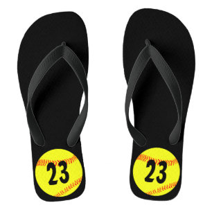 Fastpech Softball Team Custom Jersey Nummer Flip Flops