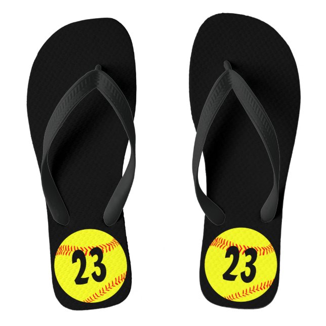 Fastpech Softball Team Custom Jersey Nummer Flip Flops (Fußbett)
