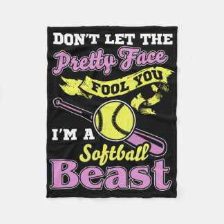 Fastpitch Funny Softll  Fleecedecke
