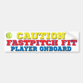 FastPitch geeigneter Spieler-an Bord Autoaufkleber