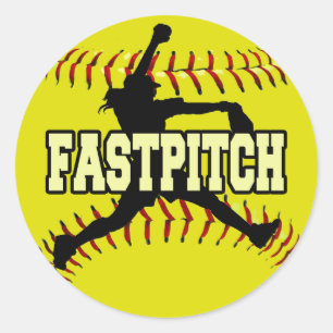 Fastpitch Runder Aufkleber