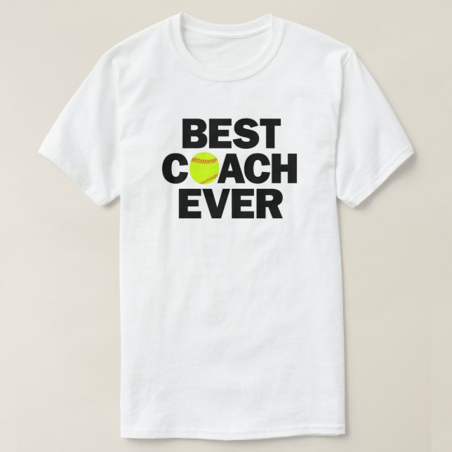 Fastpitch Softball Bester Trainer für Männer T-Shirt (Design vorne)