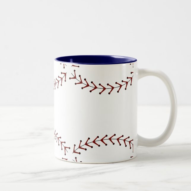 Fastpitch Softball-Kaffee-Tasse Zweifarbige Tasse (Rechts)