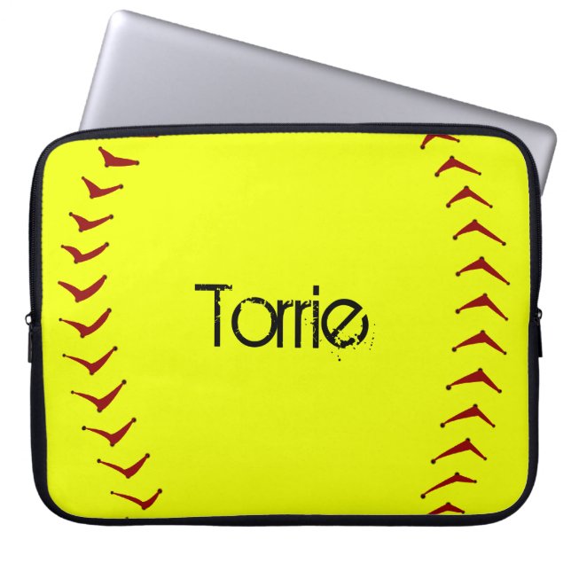 Fastpitch Softball-Laptop-Hülse Laptopschutzhülle (Vorderseite)