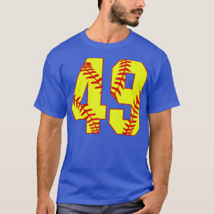 Fastpitch Softball Nummer 49 49 Softball Trikot U T-Shirt