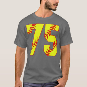 Fastpitch Softball Nummer 75 75 Softball Trikot U T-Shirt