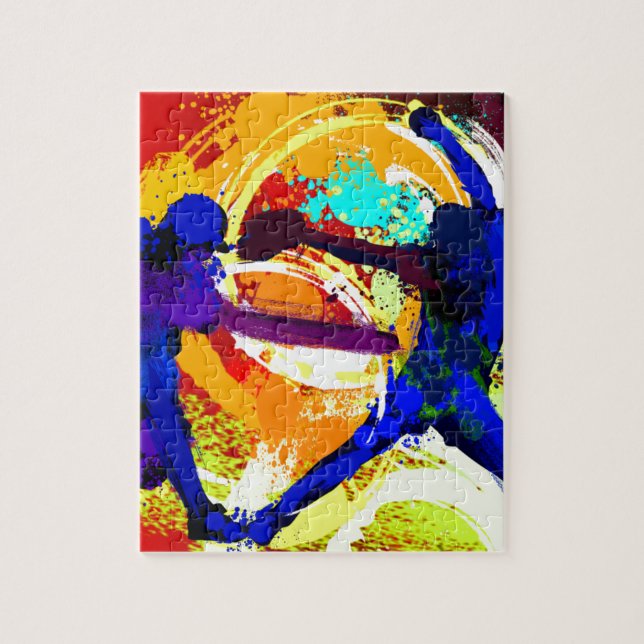 Fastpitch Softball-Spieler Puzzle (Vertikal)