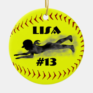 Fastpitch Softball-Verzierung Keramik Ornament