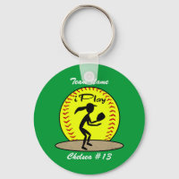 FaststockSoftball-Schlüsselanhänger