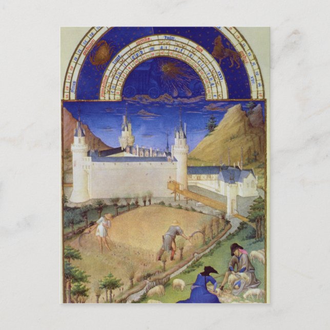 Faszimile: Ernte und Schafe Postkarte (Vorderseite)