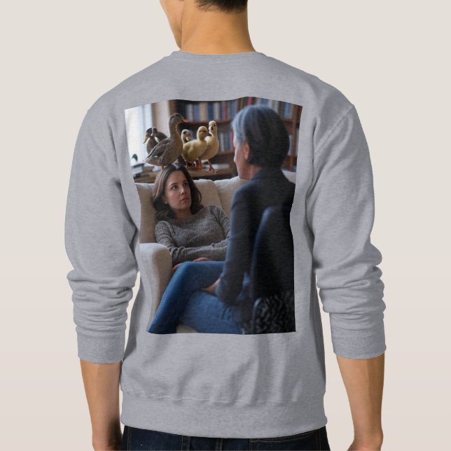 Faszination mit den Ducks Männer graues Sweatshirt (Rückseite)
