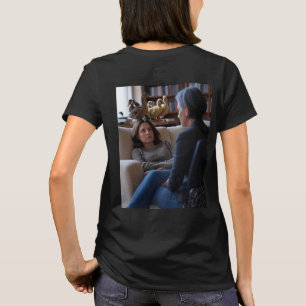 Faszination Mit Enten Damen schwarzes T-Shirt Rück