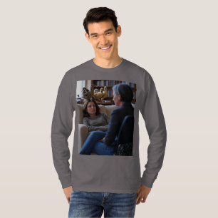 Faszination Mit Enten Männer grau langärmliges Shi T-Shirt