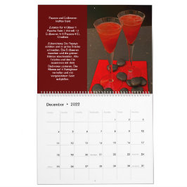 Faszination rote Cocktails Kalender