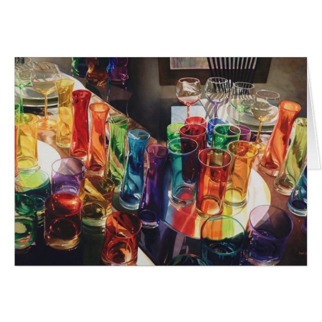 "Faszinations-" Kunst-Glas-Stillleben (Vorderseite (Horizontal))