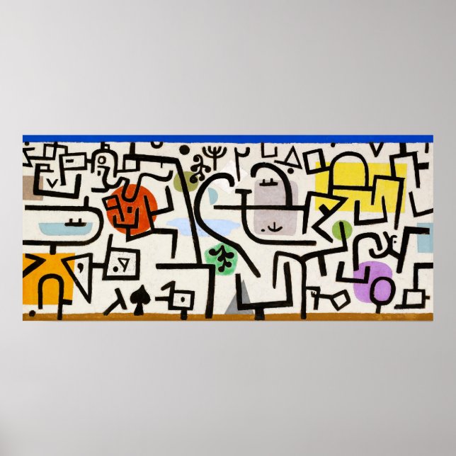 Faszinierende Abstraktion: Reicher Hafen von Paul  Poster (Vorne)