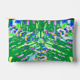 Faszinierende digitale Kunst in leuchtenden Farben Zubehörtasche
