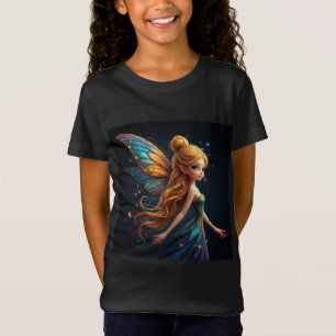 Faszinierende Fee mit farbenfrohen Flügeln T-Shirt