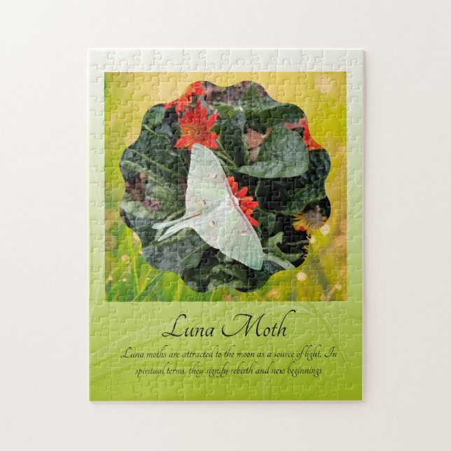 Faszinierende Luna Moth Puzzle (Vertikal)
