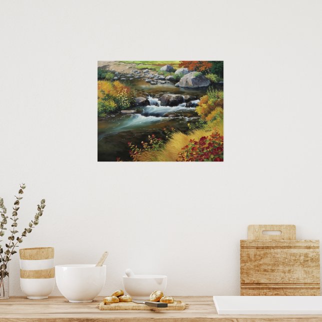 Faszinierende Ölgemälde im Stile des Anime Poster (Küche)