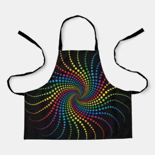 Faszinierende Regenbogenspirale Schürze