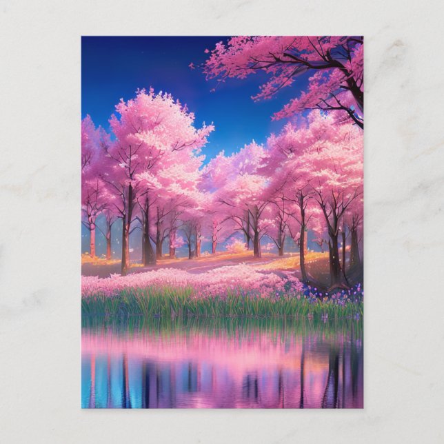 Faszinierende rosa Verzierungen Postkarte (Vorderseite)